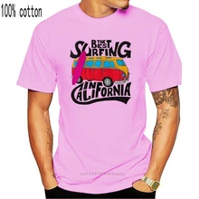 Nowy najlepszy Surf California Cali Tshirt Surfer mężczyzna rocznika Campervan T Shirt 126 2018 lato 2021 marka T Shirt mężczyźni Hip Hop Me tanie i dobre opinie CASUAL SHORT CN (pochodzenie) COTTON Cztery pory roku Na co dzień Z okrągłym kołnierzykiem 2018 men women Sukno Drukuj
