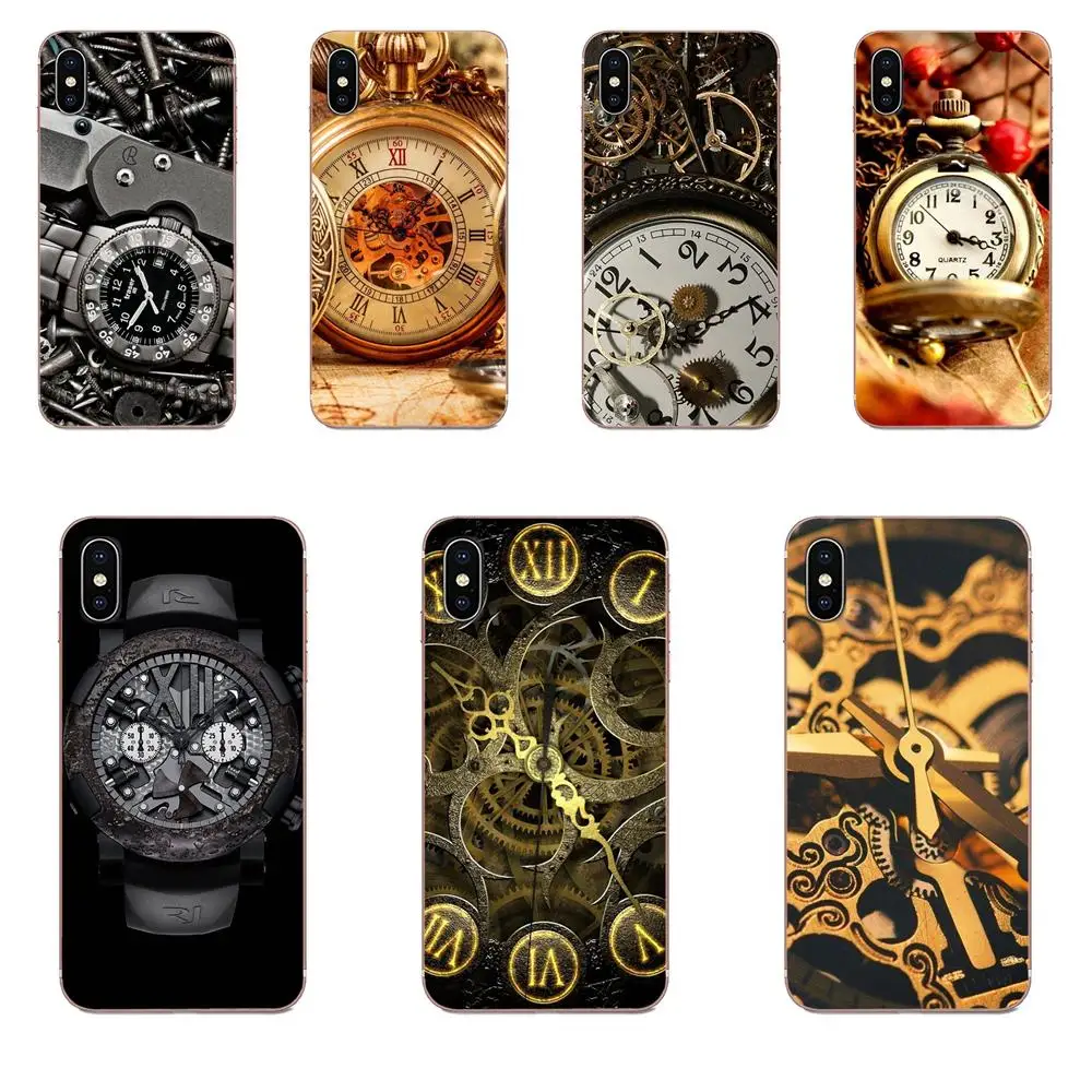 Steampunk Clock Mechanism Cogs Gears For Huawei Honor 4C 5A 5C 5X 6 6A 6X 7 7A 7C 7X 8 8C 8S 9 10 10i 20 20i Lite Pro | Мобильные