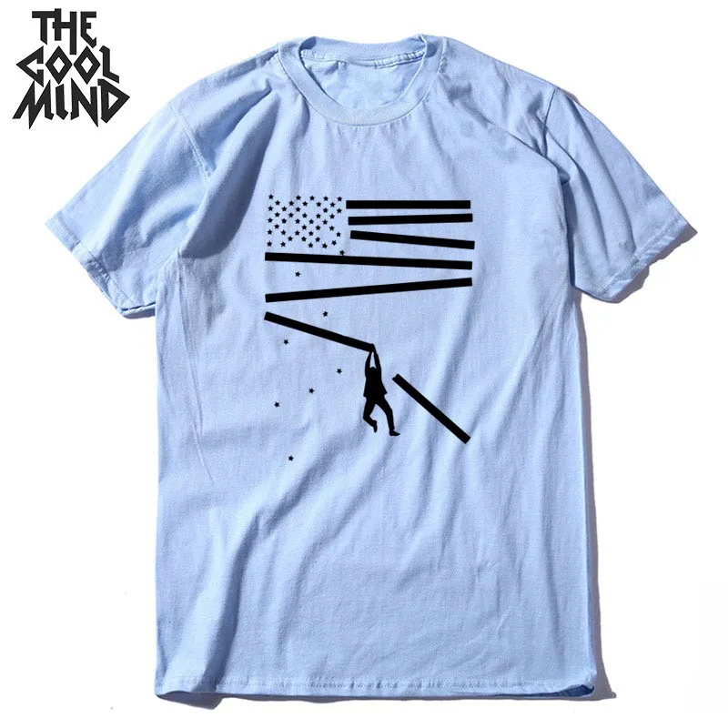 

COOLMIND 100% cotton short sleeve cool funny men T shirt casual loose men Tee shirt o-neck knitted men t-shirt male men tees