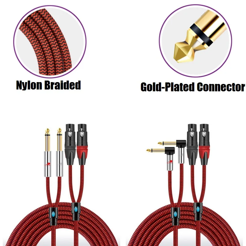  XLR Femlae- 1/4 ġ  TS 6.35mm   ̺  ͼ ܼ Ȩ þ ý  ڵ