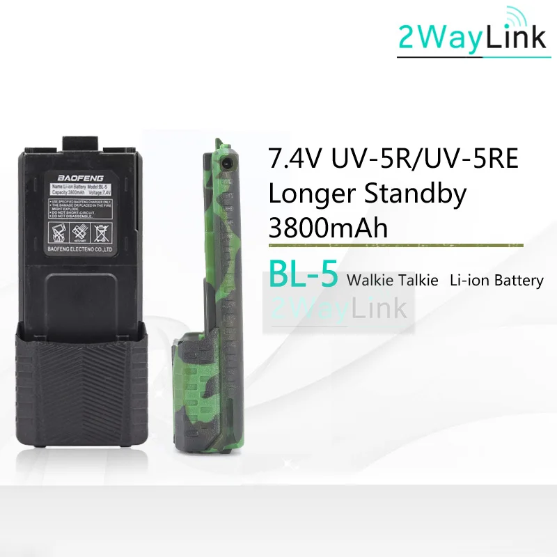 Горячая BL 5 батарея 3800mah Baofeng uv 5r для DM 5R Plus UV uv5r 5RE совместима с RT RT5R 1800mAh
