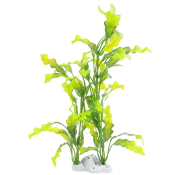 

Aquarium Fish Pet 15.7" Height Plastic Manmade Underwater Green Plants