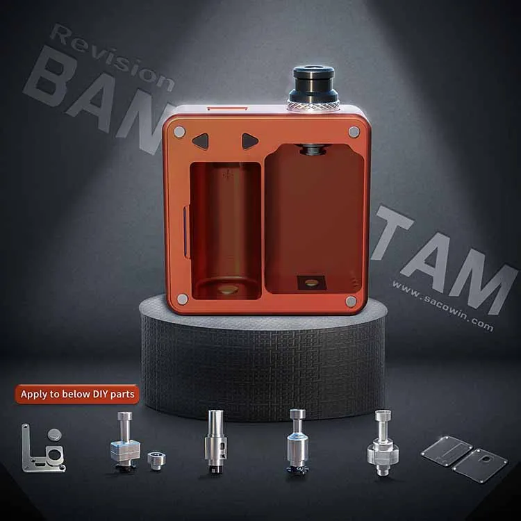 SXK Bantam коробка версия 2 мл/5 мл Емкость 5 Вт-30 Вт 18350 мини бокс мод MTL Pod система AIO стартер Vape комплект электронная сигарета