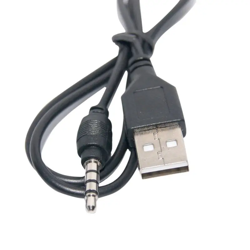 3,5 мм штекер аудио AUX к USB штекер Кабель зарядного устройства мужской передачи аудио к USB Мужской адаптер разъем зарядный кабель