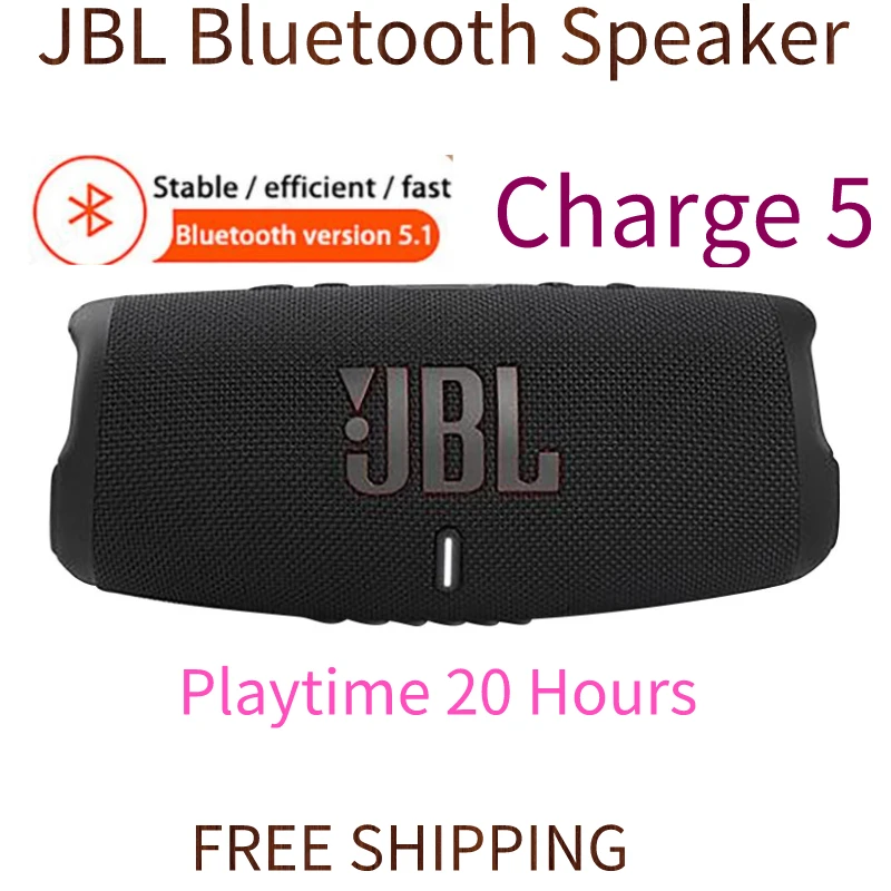 New Jbl Powerful Bluetooth Speaker Charge 5 Wireless Bluetooth 5.1 Portable Ip67 Waterproof Bass Sound Travel Party Speakers - ANKUX Tech Co., Ltd