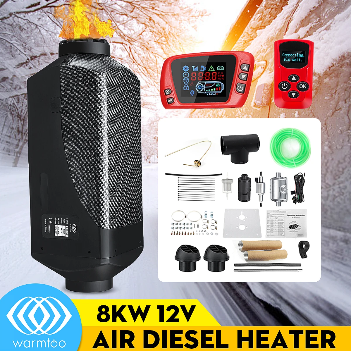 8000W дизелей подогреватель 8KW 12V автомобиля для грузовых автомобилей Мотор домов