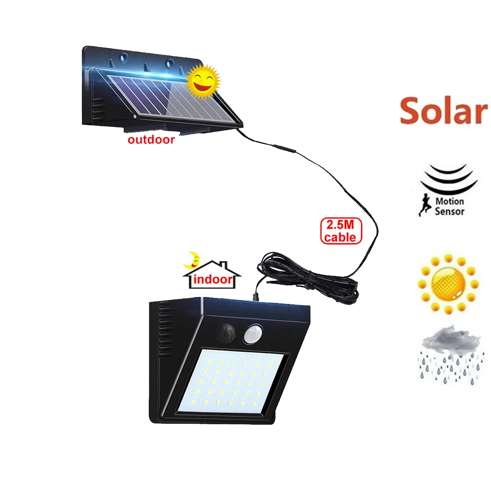 

1/4pcs Super Bright 30 LED Waterproof PIR Motion Sensor Solar Buitenlamp Outdoor Street LED Light Path Garden Yard Security Wall