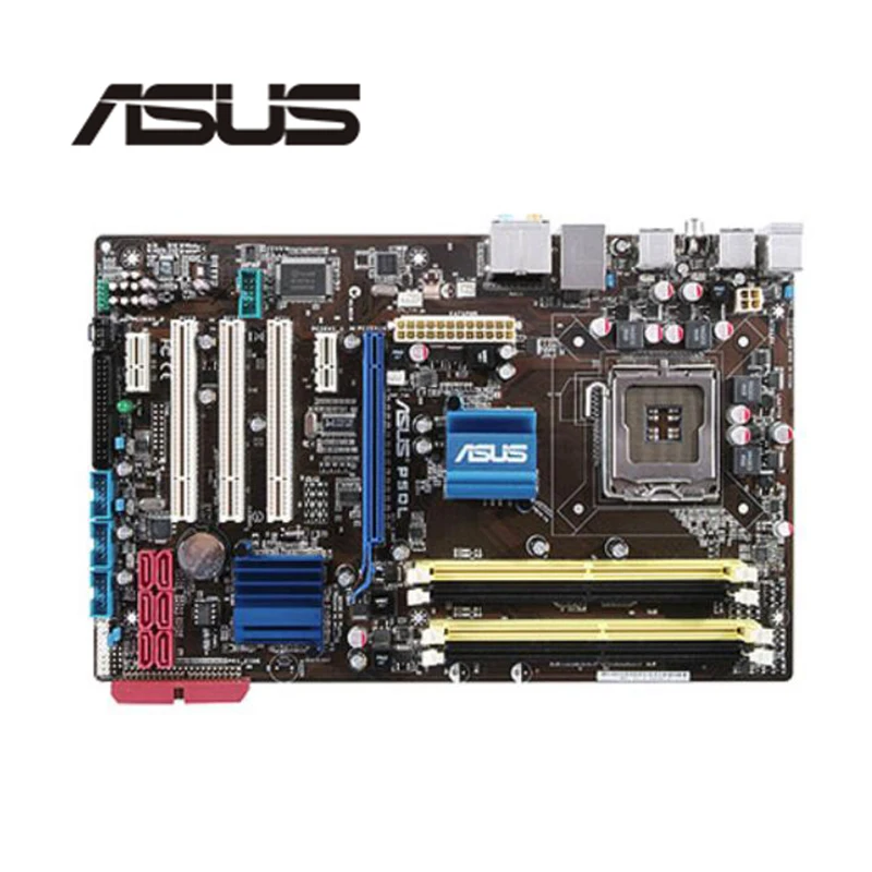 Материнская плата для настольного ПК Asus P5QL P43 Socket LGA 775 Q8200 Q8300 DDR2 оригинальная б/у