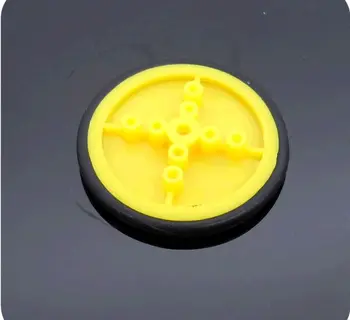 

40PCS Combination small wheel plastic small wheel rubber tyre belt wheel DIY model toy wheel handmade accessories