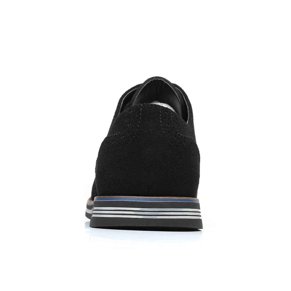 Classic Brogues Shoes For Men Frosted Suede Leather Shoes