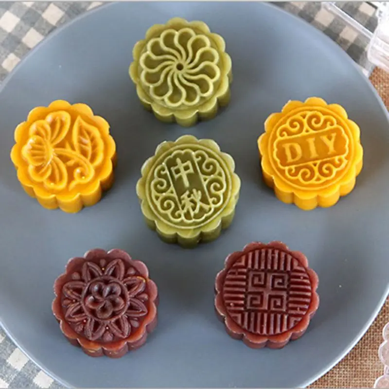 Деревянная форма для выпечки Mooncake, двухслойная форма для выпечки в китайском стиле, форма для выпечки Mooncake, сделай сам, для торта, кондитерских изделий, мыло ручной работы, печенье