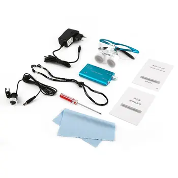 

Dental Loupes 3.5X 420mm Surgical Glasses with Portable LED Head Light Dental Equipment Surgical Dentists Magnifier 2018 Hot New