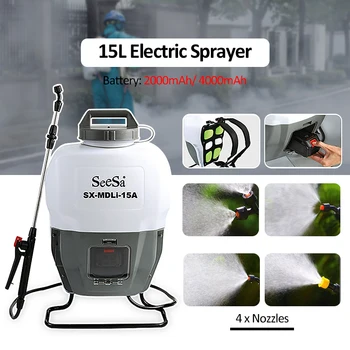 

15L 2Ah/4Ah Lithium Battery Portable Knapsack Electric Pump Sprayer Disinfection ULV Fogger Mosquito Killer Spraying