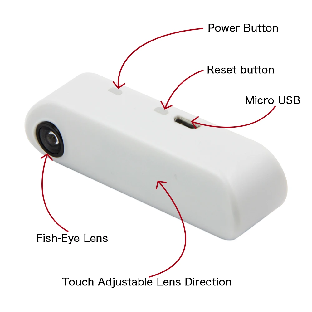 TTGO T-Camera Mini Camera Module ESP32 Chip 4MB flash 8MB PSRAM Micro USB Touch Adjustable Fish-Eye Lens Direction