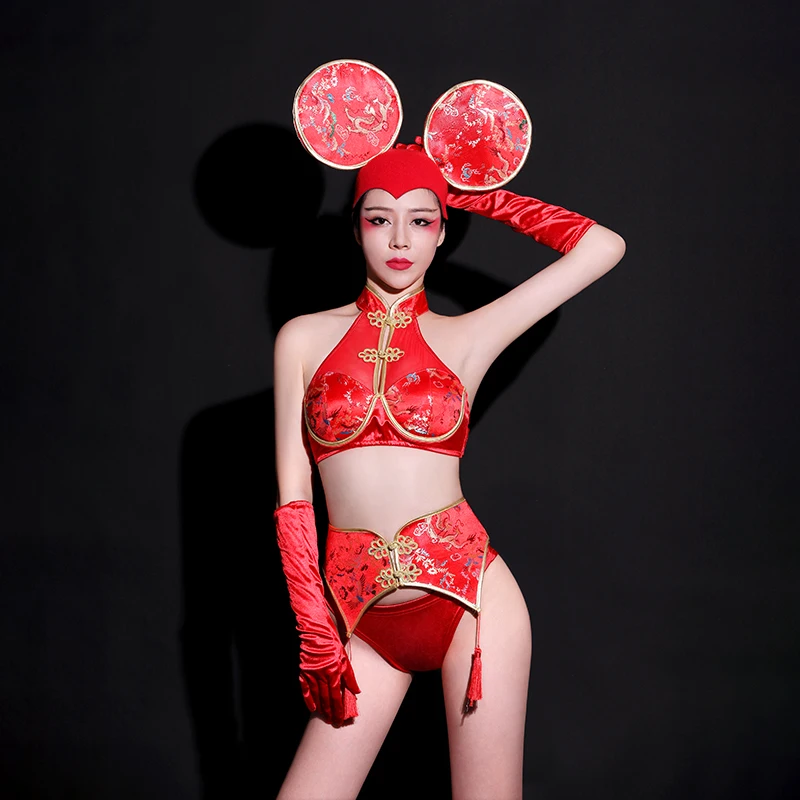 Suit Сексуальный костюм для ночного клуба, костюм бикини, одежда для выступлений, новая весенняя праздничная одежда для ГОГО танца, джазовая танцевальная одежда, костюм для сценического шоу - Цвет: Suit