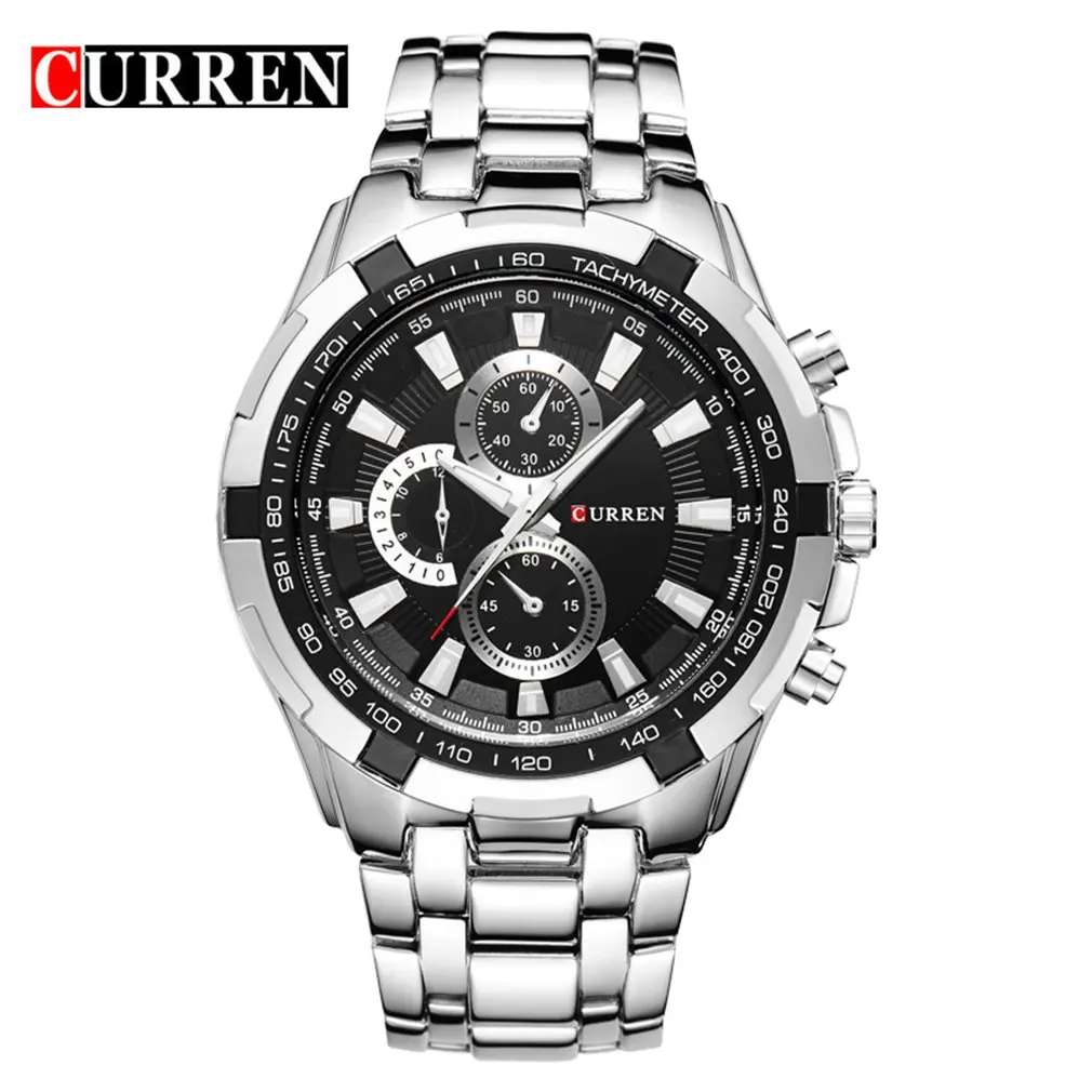 

Carrian 8023 Watch Men'S Watch Fashion Business Watch Quartz Watch Steel Strap Watch Mineral Reinforced Glass Mirror