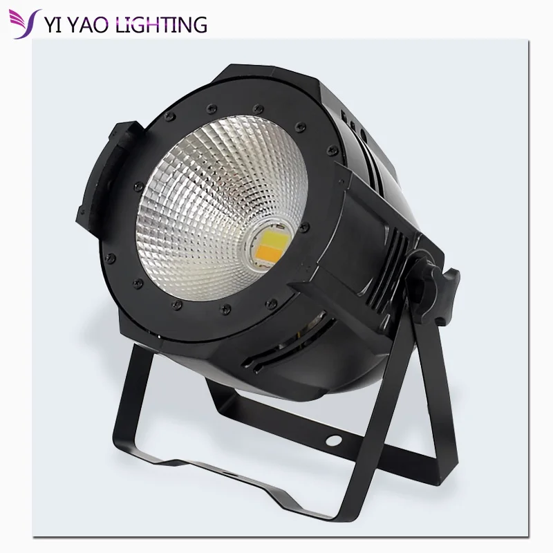 100W COB LED PAR DMX Theater Spotlight Warm White And Cool DMX512 Stage Lighting Projector