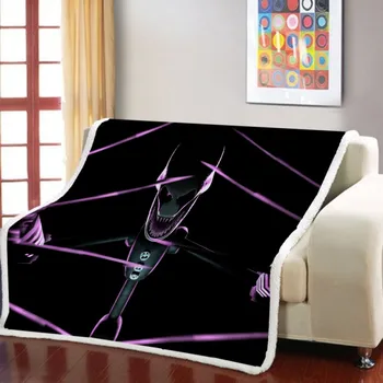 

Scary Doll Soft Microfiber Sherpa Fleece Blanket Five Nights at Freddy's Anime Game Couch Cover for Travel Bed Camping 150x200cm