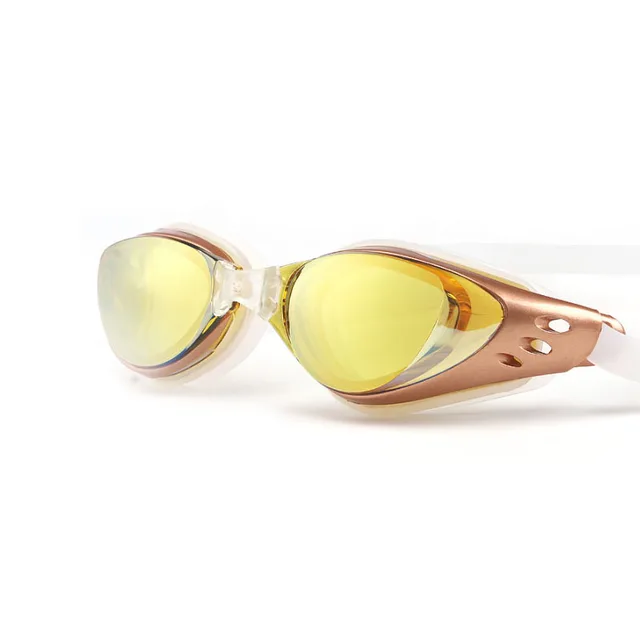 Myopia Swimming Glasses Prescription -1.0~-10 Waterproof Anti Fog Swim Eyewear Silicone Diopter Diving Goggles Adults Children YELLOW