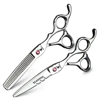

6 Inch Silver Bird Shears Hairdressing Scissors Haircut Barber Scissors Set Salon Shear Cutting Thinning Kit