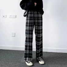 Aliexpress - Plaid Pants for Women Bottom Harajuku Trousers Women High Waist Pants for Women Fashion Women Women Summer Pants Wide Leg Pant