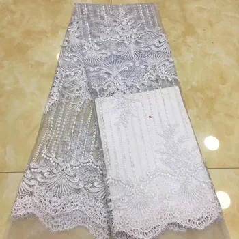 

Latest African Dry Lace Fabric Swiss Voile With Stones Swiss Cotton Lace High Quality 2019 Purple Lace Fabrics For Wedding