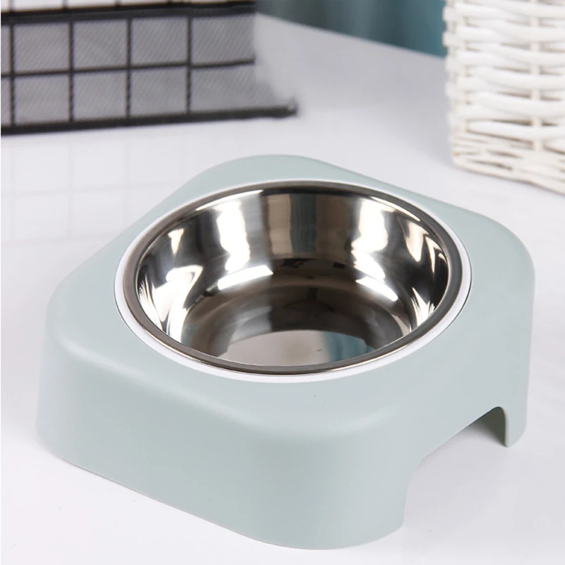 Durable Pet Bowls Dog Food Water Feeder Stainless Steel Pet Drinking Dish Feeder Cat Puppy Feeding Supplies Small Dogs Supplies