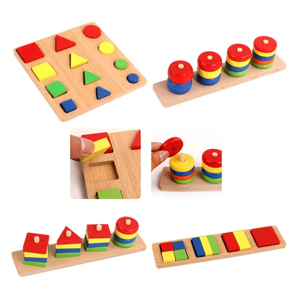 8 шт./компл. игрушка montessori Детские Учебные пособия игрушки раннего развития многосторонние детские головоломки родитель-ребенок интерактивные игрушки для детей