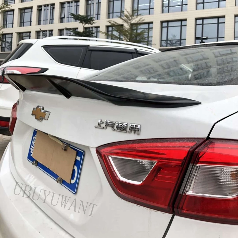 Подходит для Chevrolet Cruze ABS/углеродное волокно внешний задний спойлер задний багажник загрузки крыло украшение автомобиля стиль