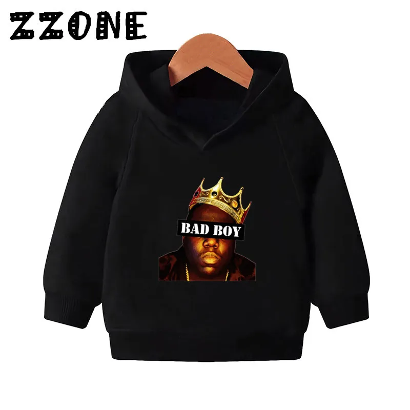 Crianças Notorious Big Print Hoodies Com Capuz