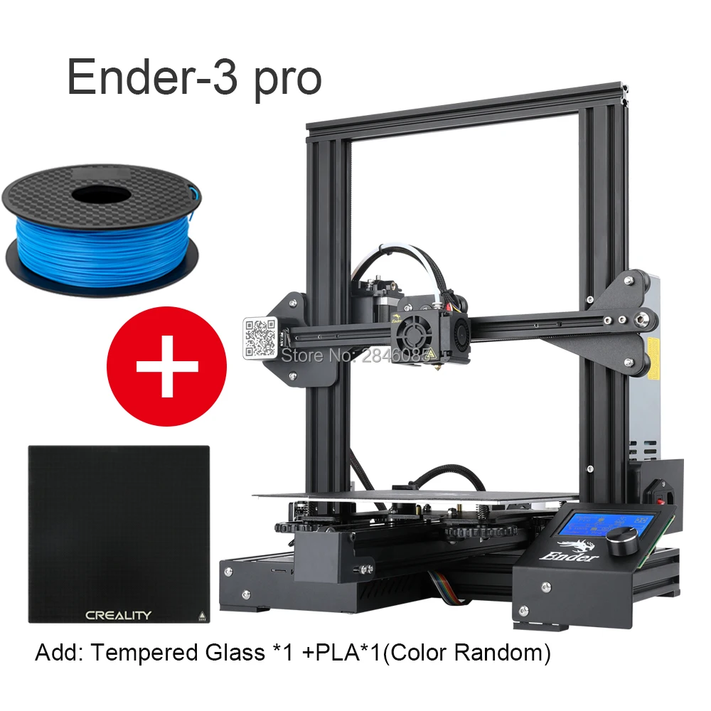 Ender-3 ProXAdd 1KG CREALITY 3D Горячая Ender-3 PRO 3d принтер обновленный Cmagnet сборка пластина повторное отключение питания печать DIY комплект MeanWell источник питания - Цвет: Ender-3 ProXAdd 1KG