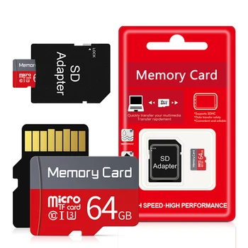 

Micro sd card 64GB 32GB 16GB 8GB microSD memory card 128GB Class 10 usb flash drive TF SD cards mini sdcard with SD adapter