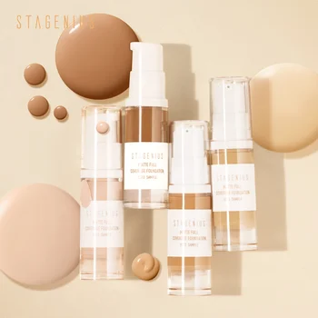 

stagenius full coverage matte foundation exquisite moist cream vitamin flawless complexion Make Up Base Cosmetic SPF30
