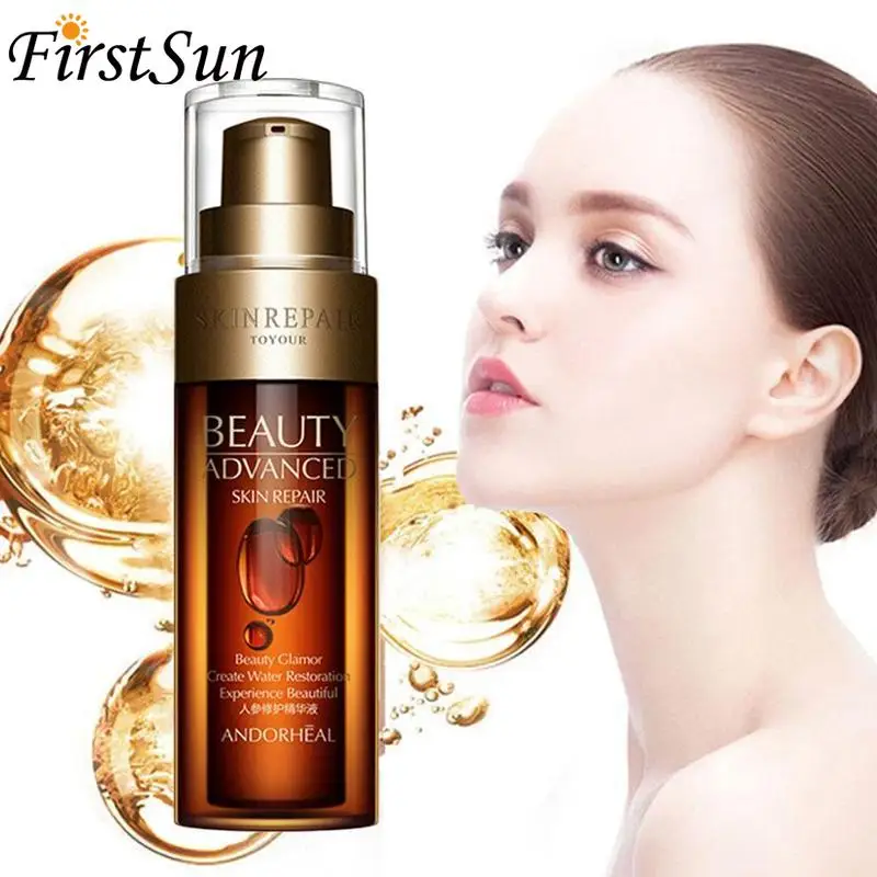 

Anti Wrinkle Face Serum Hyaluronic Acid Ginseng Essence Vitaminis Collagen Pore Minimizer Moisturizing Firm Aging Skin Care 50ml