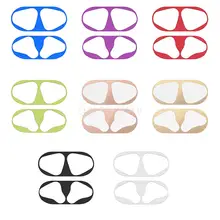 Металлическая защита от пыли для Apple AirPods 2 1 чехол Защитная Наклейка для наушников пленка для 2st поколения Чехол для наушников оболочка