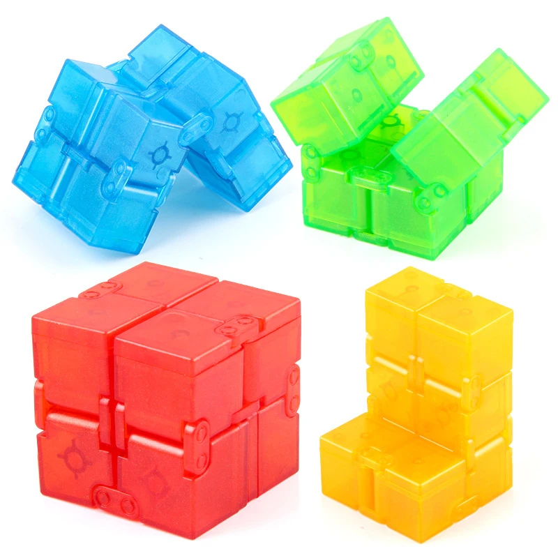 Children Adult Decompression Toy Infinity Magic Cube Square Puzzle Toys Relieve Stress Funny Hand Game Four Corner Maze | Игрушки и
