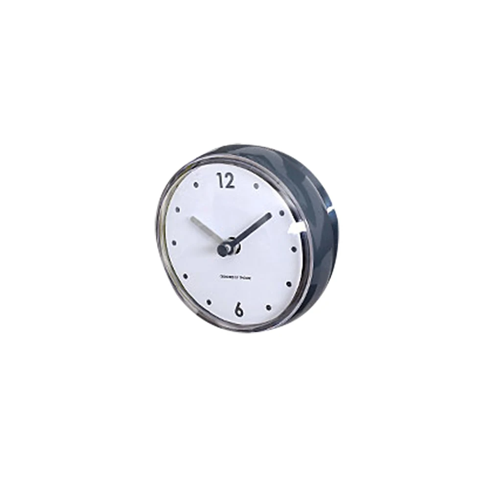 Cute Waterproof Sucker Alarm Clock Cartoon Kitchen Bathroom Bath Shower Clocks With Suction Cup Sucker Wall Clocks DecorationMini Sucker Wall Clock Bathroom Anti-Fog Waterproof 7cm Kitchen Toilet Small Quartz Table Clock 