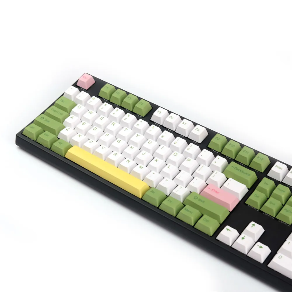 

Mechanical Keyboard Mogitto Keycaps PBT Cherry Profile Keycap 5 Face DYE Sublimation 1.75U 2U 2.25U Shift 129 Keys Full Sets