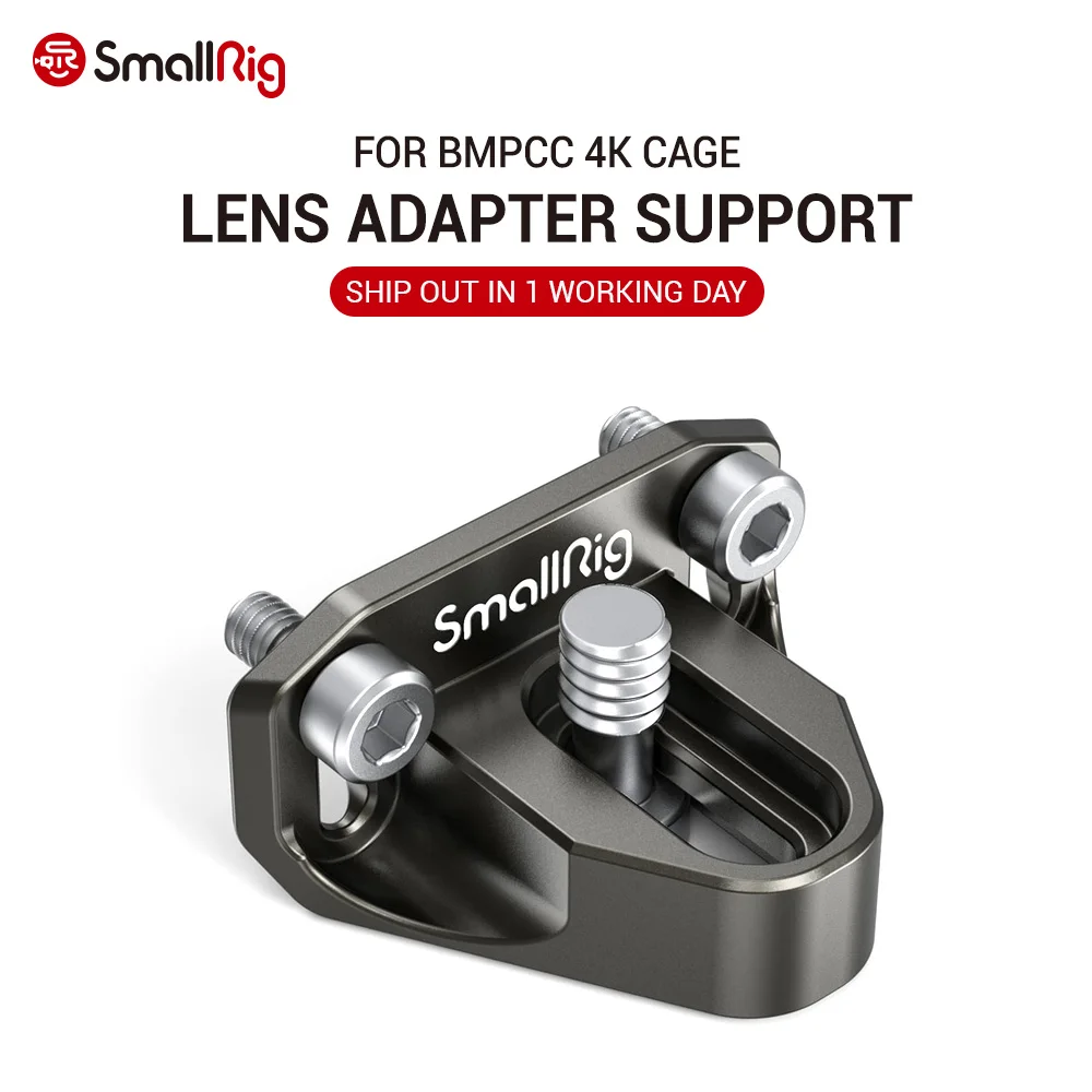 

SmallRig Lens Adapter Support for BMPCC 4K Cage (Dark Olive) 2769