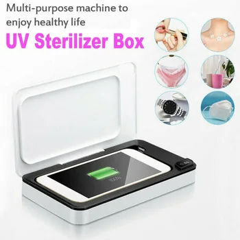 

1pcs Mobile Phone Disinfection Box Mask Cleaner UV Disinfection Smart Phone Disinfection Box Household Disinfection Box