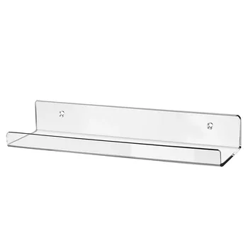 

Floating Shelves Acrylic Modern Display Rack Transparent Wall Decor Shelf
