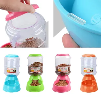 

3.5L Dog Cat Feeders Water Dispenser Fountain Bottle Set Plastic Automatic Pet Feeding Drinker Water Bowl Safe Animal Dog Bowl