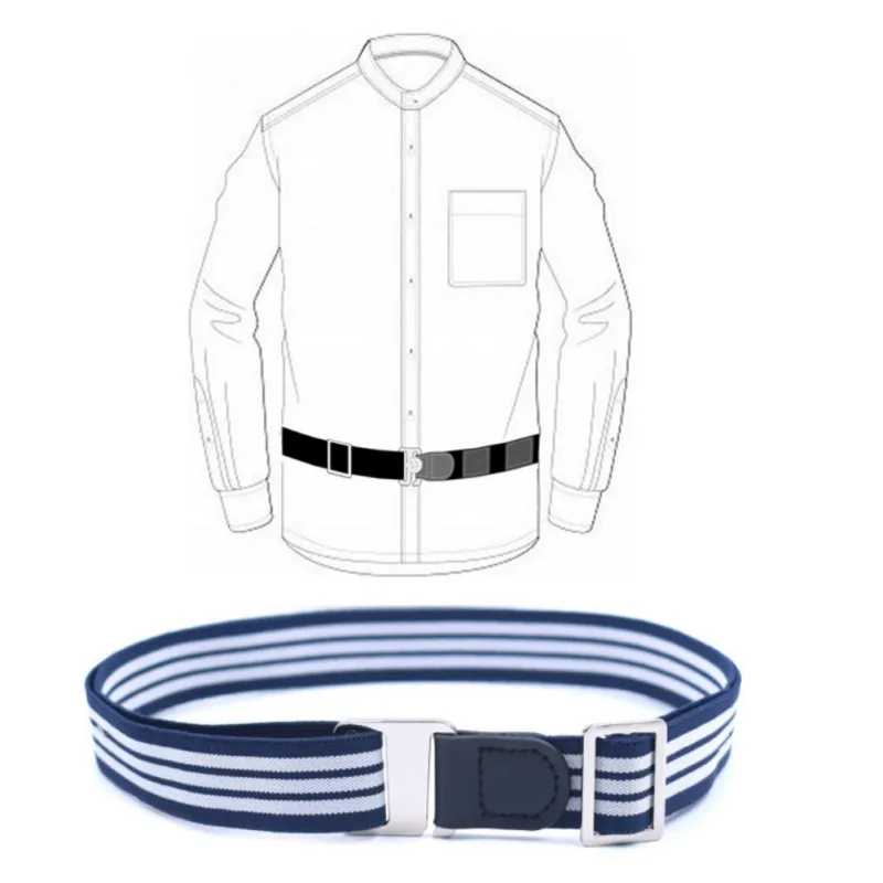 

Adjustable Shirt Stay Belt Non-slip Wrinkle Bandage Shirt Holder Straps Locking Belt