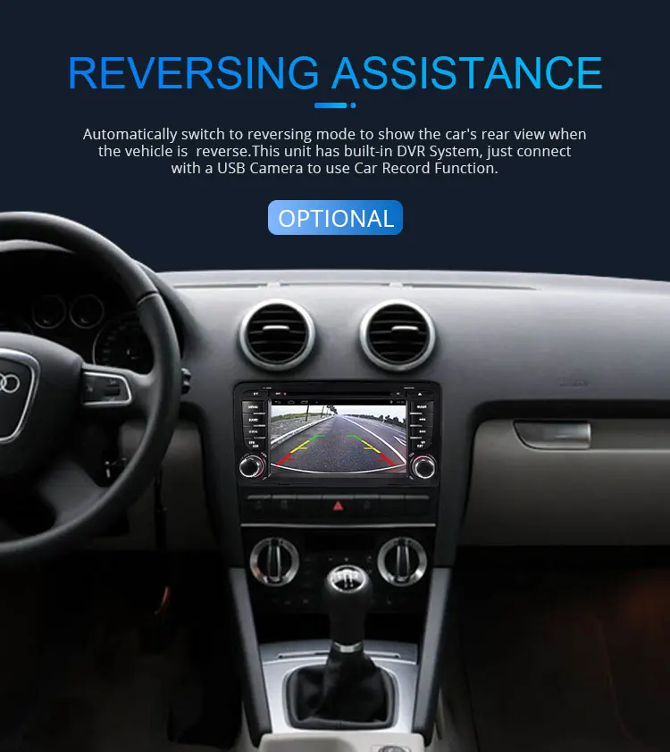 LJHANG 7 дюймов Android 10 автомобильный dvd-плеер для AUDI A3 S3 2002-2013 Мультимедиа gps навигация 2 Din автомагнитола стерео автоаудио RDS