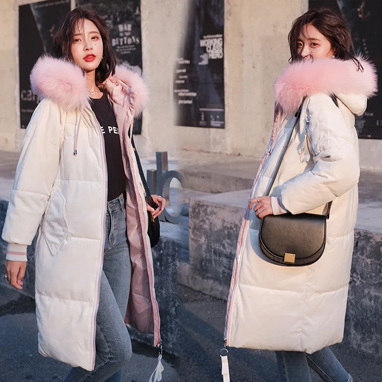 

Gold Velvet Woman Cotton Dress Thick Coat Cotton-padded Jacket 2018 New Style Korean-style Students Winter Mid-length INS over-t
