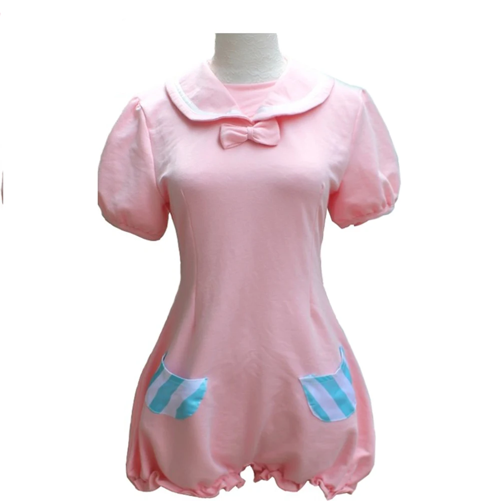 

Brdwn V+ Women's Miku Luka Cosplay Costume Apron Dress homewear Pajamas Sleepwear jumpsuit