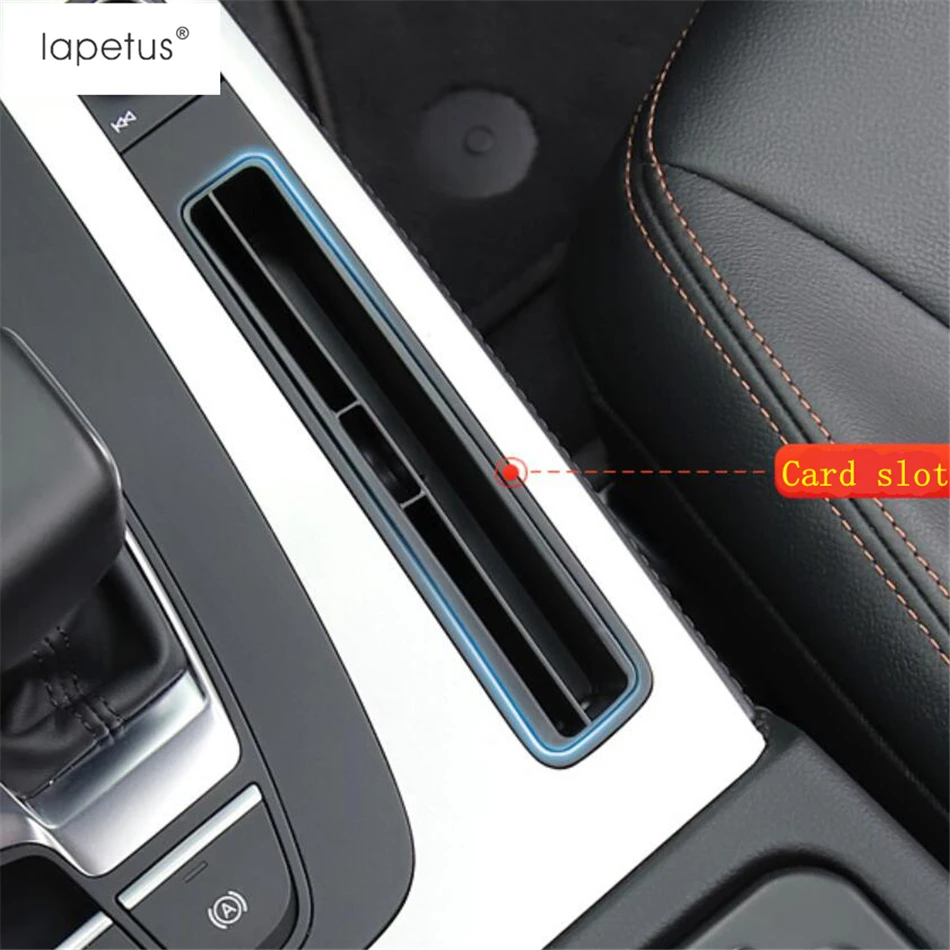 Аксессуары Lapetus подходят для Audi Q5 пластиковый центральный блок управления для карт контейнер для хранения застежка коробка литьевая крышка комплект