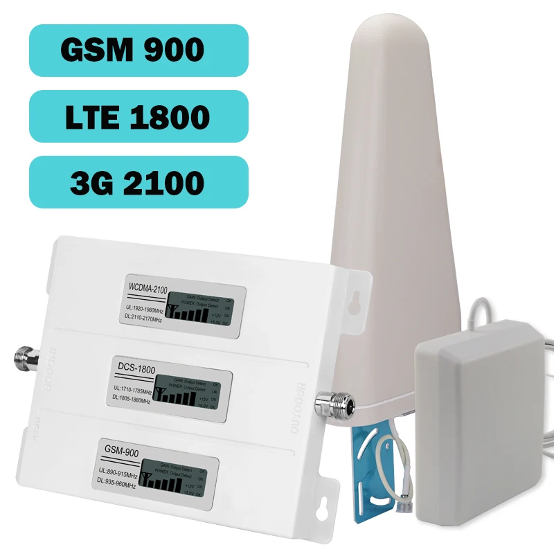 Новый трехдиапазонный усилитель сотового сигнала европейского стандарта 2G 3G 4G 75