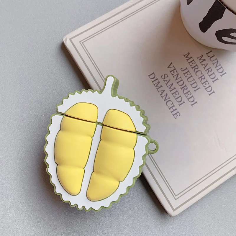 Чехол для наушников Durian для Apple Airpods 2 1 Air Pods, чехол, милый чехол для наушников AirPod, силиконовый защитный чехол для гарнитуры