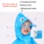 1-10 Лет Дети Плащ дети Мальчики Девочки Водонепроницаемый Комбинезон С Капюшоном Цельный Мультфильм Динозавр Детские Дождевики И Брюки